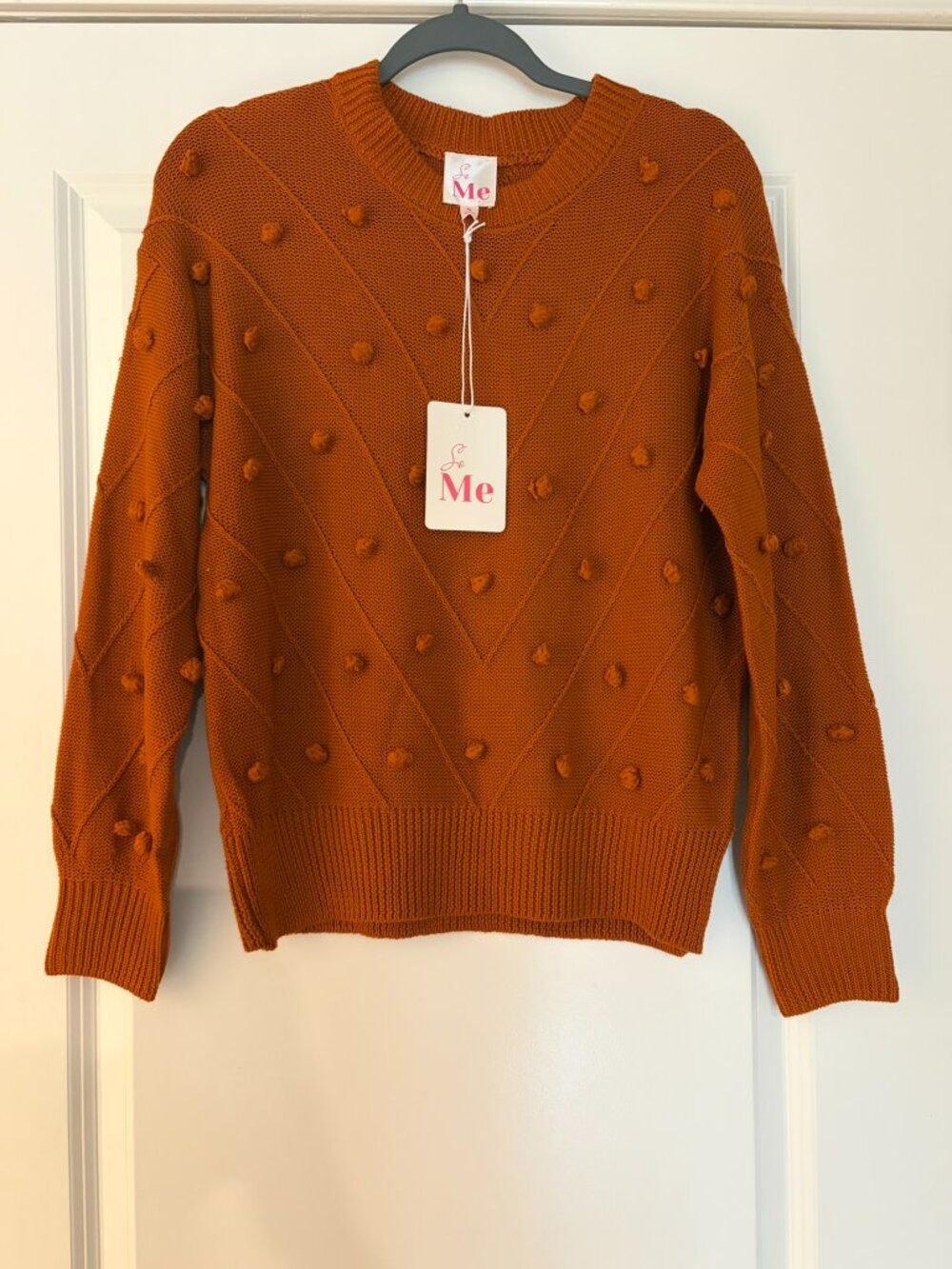 NWT So Me Pom Detail Sweater NWT - Small